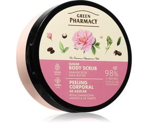 Green Pharmacy Damask Rose & Shea Butter Body Scrub scrub corpo allo zucchero 200 ml