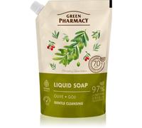 Green Pharmacy Olive & Goji Berry Liquid Soap sapone liquido ricarica 460 ml