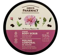 Green pharmacy Scrub Corpo Zucchero Rosa Damascena e Karitè 200 ml - Scrub corpo