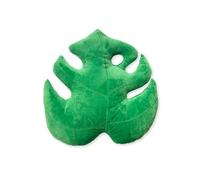 Green Philosophy Co. Cuscino in peluche a forma di foglia - Monstera Deliciosa accento 3D Cuscino decorativo per divano divano soggiorno decorazione domestica per amanti delle piante, amanti del