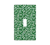Green pi Symbol Print Wall Plate Covers, 1 Gang Wall Plates Standard Size 11,4 x 7 cm, Decorative Toggle Light Switch Cover Cover Placca di Uscita, Policarbonato Termoplastico