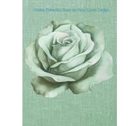 Green Pistachio Rose on Faux Linen Design: A Blank Book Journal Vibe | Featuring 80 Statement Tips on Decorating with Roses - Aesthetics Meets ... Tables, Stack Anywhere (Hardcover Edition)
