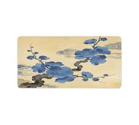 Green Plums Accompany The Cloud Branches Desk Mat Large Office Desk Pad Protector Impermeabile Computer Mouse Pad Antiscivolo Scrivania Protezione Scrivania Tappetino in Gomma per Tastiera per Ufficio