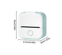 (Green) Portable Thermal Printer Mini Pocket Printer Blue Tooth Wireless Smart Inkless Pocket Printer for Picture Note List Labels Memos