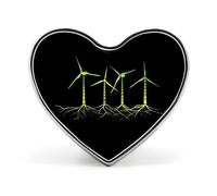 Green Power - Spilla a forma di cuore di alta qualità, per cravatta, abiti, matrimoni, compleanni, per uomini e donne, Love form, Metallo