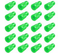 Green Presta Valve stem caps Plastic Bike tire caps air dust Valve stem Covers Used on Presta French valves for Bicycle, MTB, Road Bike (20 Pack)