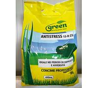Green Ravenna Concime Fertilizzante nutrimento Prato Tappeto erboso Antistress 15-0-25 kg 10
