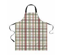 Green Red Plaid Christmas Xmas Checkered Buffalo Grembiule Cucina Antimacchia Grembiuli Multiuso Grembiule per Pittura Bar Giardinaggio 70X84cm