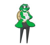 Green Repair Tool Golf - Portatile in Metallo a Forma di Tartaruga per Il Gioco di Golf | Strumento Divot e Pennarello per Palline da Golf | per Uomo e Donna per Riparare Il Prato da Golf