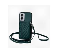 (Green) RFID Card Bag Case Compatible with Motorola Edge 50 Fusion Global Model