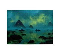 Green River - Puzzle orizzontale in legno, 500 pezzi, per sviluppare abilità pratiche per rilassarsi e interagire genitore-figlio