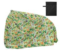 Green Safari Animal Tree impermeabile Bike Covers con fori di blocco resistente ai raggi UV Indoor Outdoor Storage Mountain Bike Cover Adatto per la maggior parte dei fondi para bicias esterno