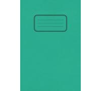 Green School Exercise Notebook A5 6" x 9" : 80 Pages Lined With Margin: Notebook For Lessons & Lectures