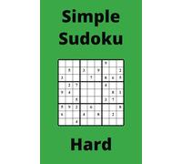 Green Simple Sudoku Book, 9x9 Puzzles, 150 Pages, 5x8, Hard