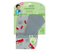 green sprouts - Bavaglino a maniche lunghe Snap & Go Easy Wear - Grigio Firetruck - 12 - 24 m