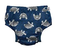 green sprouts - Pannolino da bagno ecologico con bottoni - Navy Tortoises - 6mo (3-6m)