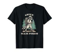 Green State Forest New Jersey Sentiero Escursionistico Raccoon Maglietta