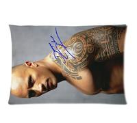 Green-Store Custom Dwayne Johnson Home Decorative Pillowcase Pillow Case Cover 20*30 Two Sides Print