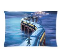 Green-Store Custom The Polar Express Home Decorative Pillowcase Pillow Case Cover 20*30 Two Sides Print