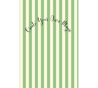 Green Striped Notebook for Journaling or Scripting, Perfect for Students, Office or as a Diary: Create Your Own Magic Notebook for Daily Journaling, 75 pages lined sheets, 6" x 9" size