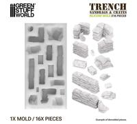 Green Stuff World 8435646529059ES Stampo in Silicone per ricreare Sacchi Sabbia