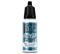 Green Stuff World Filtro metallico per interferenze pitture Hobby Metallic Model Paints 17ml (turchese)