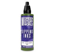 Green Stuff World Inchiostro a immersione, 60 ml, colore verde acido
