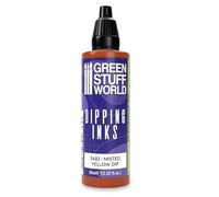 Green Stuff World Inchiostro da immersione 60 ml ad alto contrasto modello vernice (giallo nebulizzato)