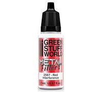 Green Stuff World Metal Filter Interference Paints Hobby Metallic Model Paints 17ml (rosso)