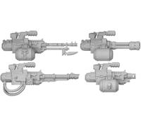 Green Stuff World Per Modelli & Miniature Traditori DakkaDakka Punte in resina personalizzate Wargaming (Chaos Special Guns x4 # 12412)