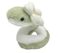 Green Stuffed Snake Plush - 15.75in Soft Wrap-Around Hugger Doll | Year of the Snake Celebration Mascot Toy, Room Table Ornament | Cute Serpent plushei for Boys, Girls, Birthday, Play, Gift, Festival