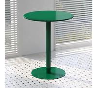Green Tall Top Table Round Cocktail Bar Table with Metal Base, Coffee Drink Side Table, Counter Height Breakfast Bar Table for Small Spaces in Living Room, Bedroom, Sofa Couch(48x48x62cm)