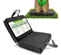 Green Thumbz Ginocchiera pieghevole in memory foam con maniglia per il trasporto, cuscino nero portatile per giardinaggio, esercizi e riparazioni domestiche, confezione da 1