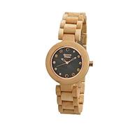 GREEN TIME Orologio in Legno Bosso Boxwood con Strass ZW054B