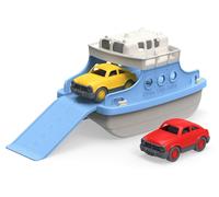 Green Toys Ferry Boat with Mini Cars Bathtub Toy, Blue/White Single