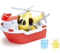 Green Toys Rescue Boat with Helicopter