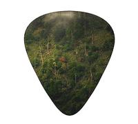Green Trees And Mangroves On The Hill Plettro per Chitarra 12 Plettri Moda Personalizzati Plettri per Basso Durevole Plettri per Chitarra Elettrica Accessori per Strumenti