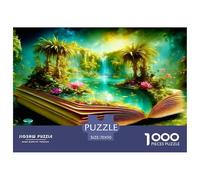 Green Trees in The Book Jigsaw Puzzle,1000 Pezzi Classici, Per Adulti E Bambini Da 14 Anni E Più Giochi Rilassamento E Intelligence Perfetto Per Appassionati Di Esperti - Decorazione Della Casa 70x50