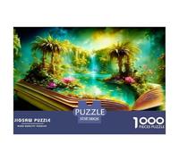 Green Trees in The Book Jigsaw Puzzle,1000 Pezzi Classici, Per Adulti E Bambini Da 14 Anni E Più Giochi Educativi Giocattoli Sfida Impossibile - Regalo Per Amore E Amico 38x26cm/1000pcs