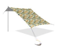 Green Trees Yellow Stones Beach Cabana UPF50+, protezione facile da installare, parasole con borsa per il trasporto, per cortile e campeggio