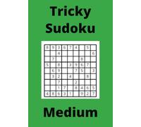 Green Tricky Sudoku Book, 9x9 Puzzles, 300 Pages, 6x9, Medium