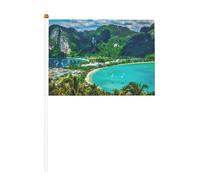 Green Tropical Island Bandiera Palmare Celebrazione Eventi Reali Bbq Party Decorazione Porti Evento Giardino Decorazioni