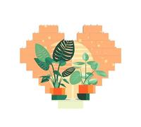 Green Turtleback Print Building Brick Block Puzzle a forma di cuore per San Valentino, compleanno, matrimonio