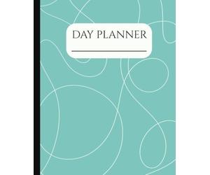 Green Twirl Daily Planner: Undated Daily Schedule with Priorities and Notes, 7.5 x 9.25, 100 Pages