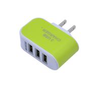 (Green US)Adattatore Ricarica Usb Portatile Design Illuminato Compatibilità Smartphone