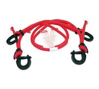 Green Valley 14100A Set da 2 Corde Elastiche, 100 cm x 9 mm, con Ganci di Chiusura Regolabile