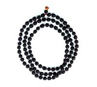 Green Velly Black 5 Mukhi Rudraksha Mala Five Face Panch Mukha Rosary