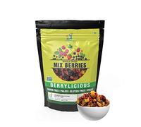 Green Velly-Dried Berries Mix Berries(400G) High in Anti-Oxidants | Non-GMO Dried Blueberries, Cranberries,strawberries, gojiberries, black currants