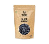 Green Velly Organic Nature Black Kishmish Seedless Black Raisins Kali Kishmish Black Kishmish (Pack of 400 Gram)