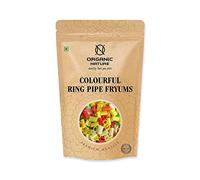 Green Velly Organic Nature Fryums Ring Size Colorful Ready to Fry Snacks (Pack of 200 Gram)